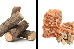 Air Dried and Kiln Dried Logs